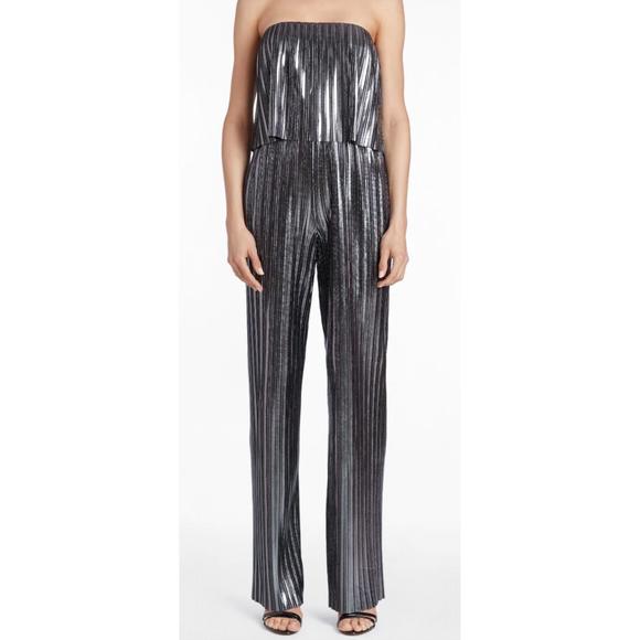 NEW AMANDA UPRICHARD collina jumpsuit in gunmetal - Picture 1 of 3